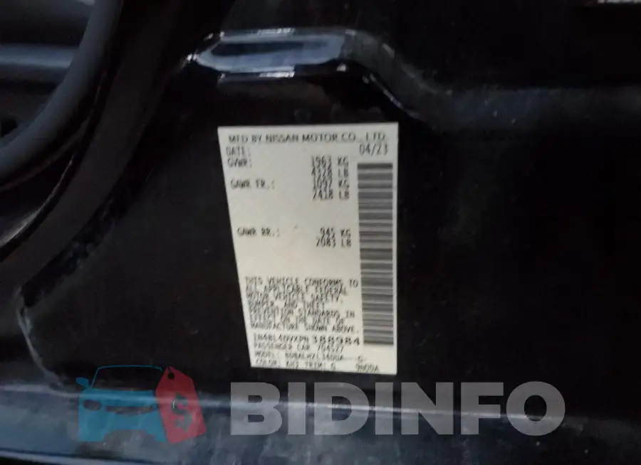 1N4BL4DVXPN388984 Photo# 13