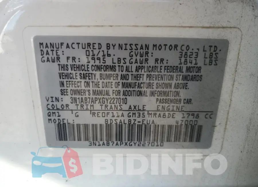 3N1AB7APXGY227010 Photo# 12