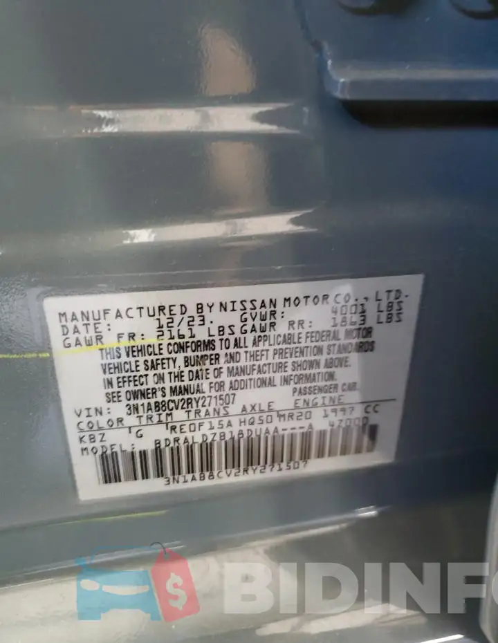3N1AB8CV2RY271507 Photo# 12
