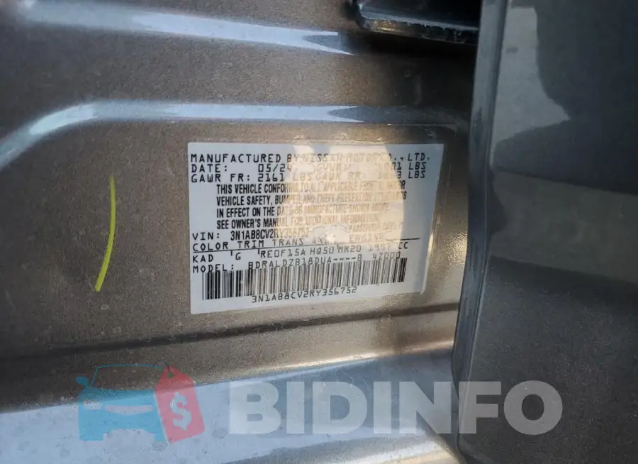 3N1AB8CV2RY356752 Photo# 12