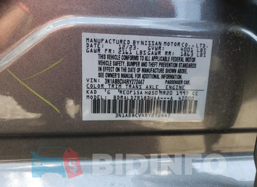 3N1AB8CV4RY272447 Photo# 13
