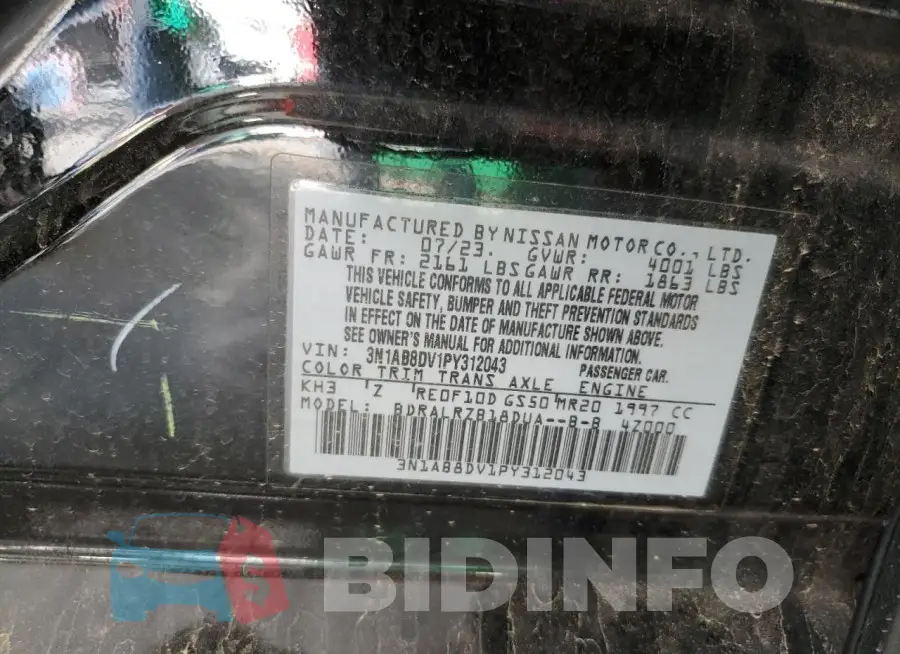 3N1AB8DV1PY312043 Photo# 12