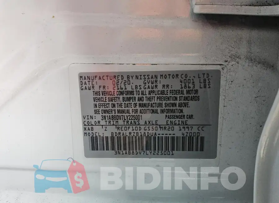 3N1AB8DV7LY225001 Photo# 12