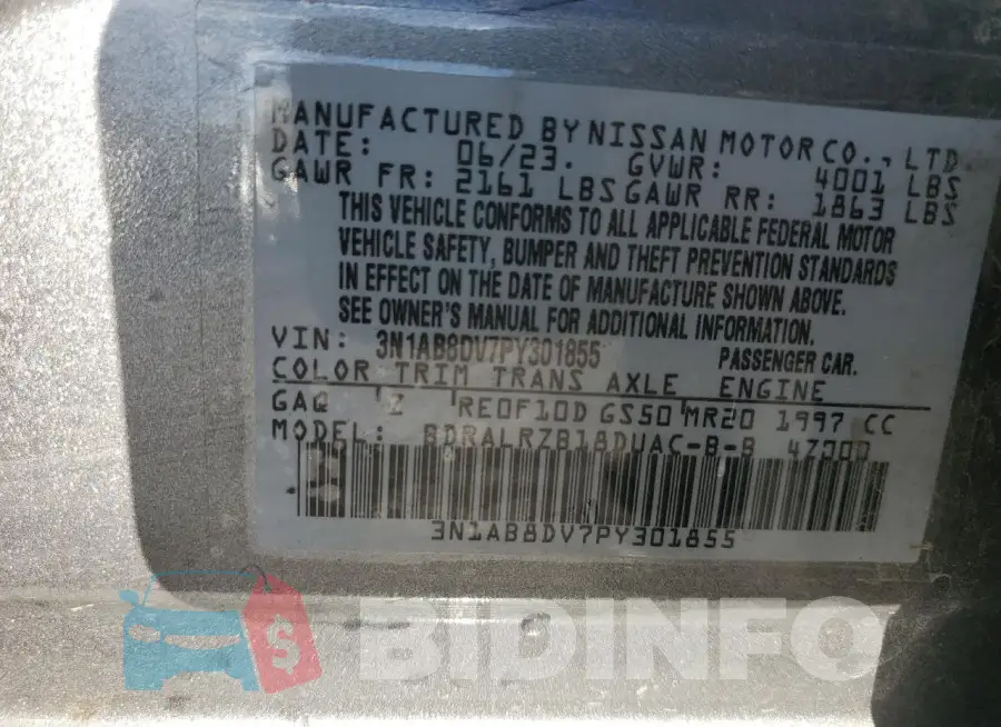 3N1AB8DV7PY301855 Photo# 12