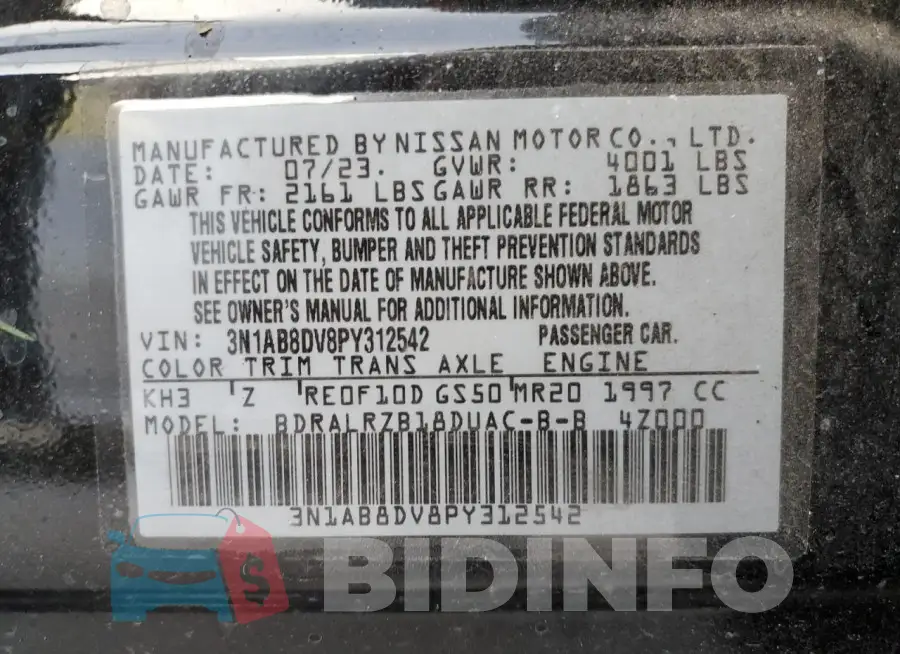 3N1AB8DV8PY312542 Photo# 12
