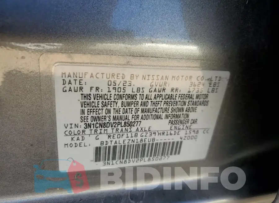 3N1CN8DV2PL850277 Photo# 12