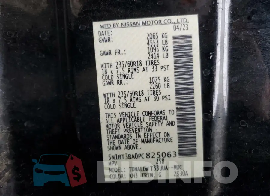 5N1BT3BA0PC825063 Photo# 13