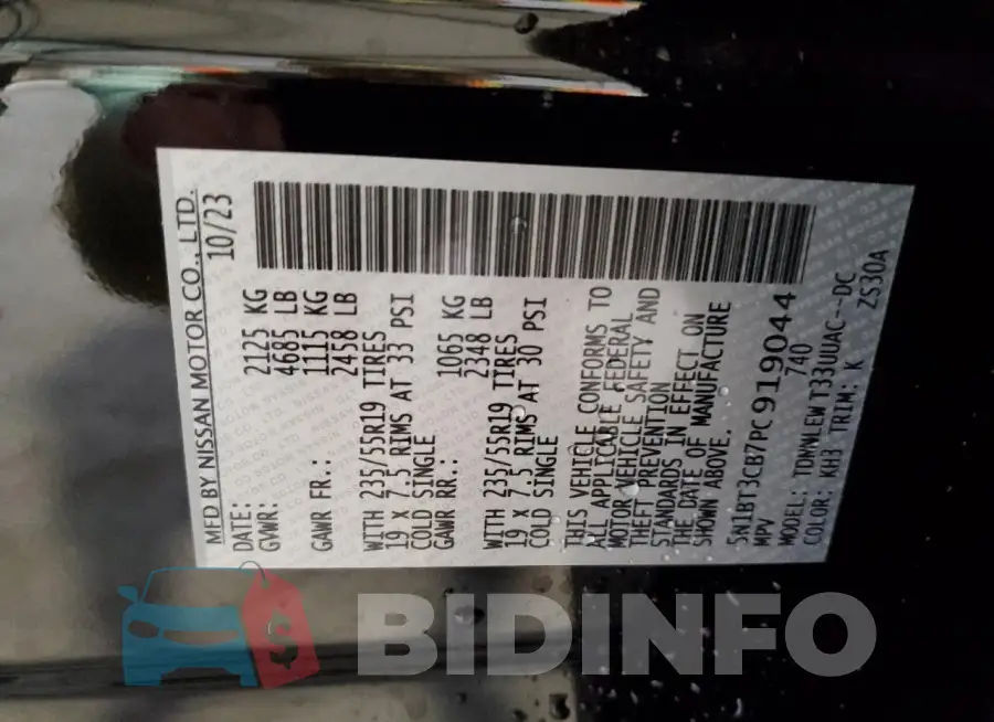 5N1BT3CB7PC919044 Photo# 14