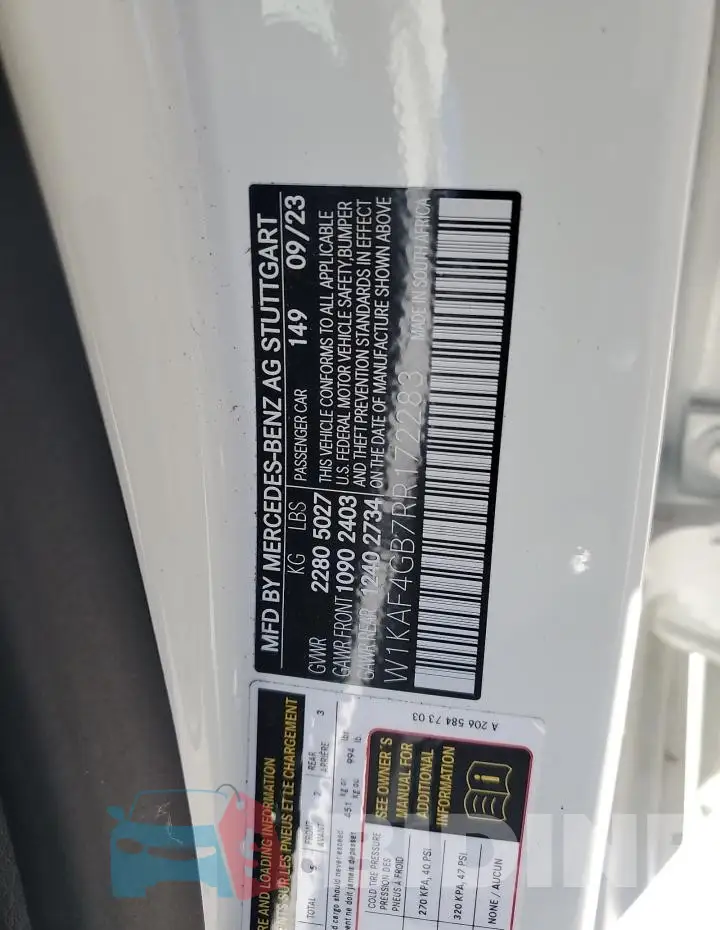 W1KAF4GB7RR172283 Photo# 13