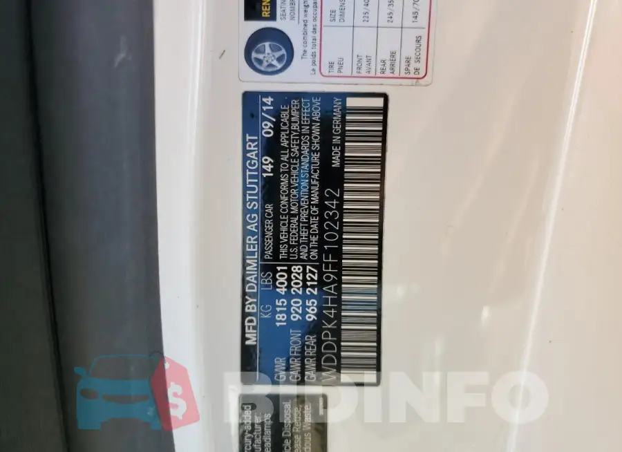 WDDPK4HA9FF102342 Photo# 12