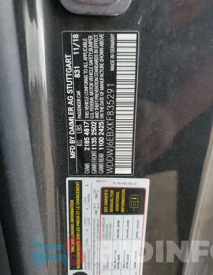 WDDWJ6EBXKF835291 Photo# 12