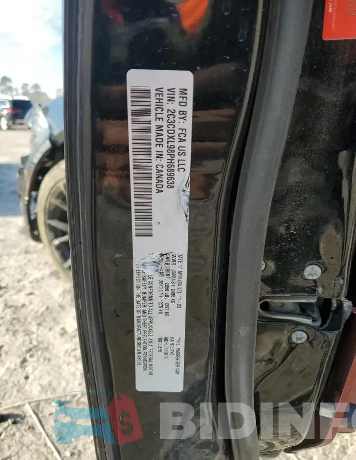 2C3CDXL98PH689638 Photo# 12