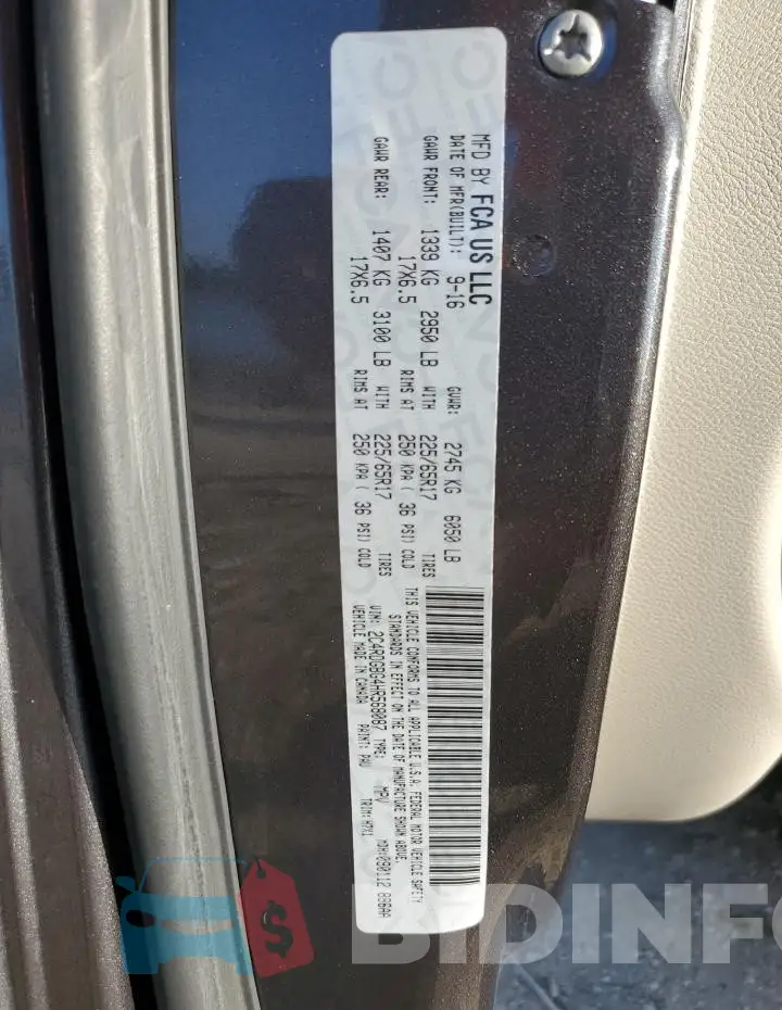 2C4RDGBG4HR568087 Photo# 13