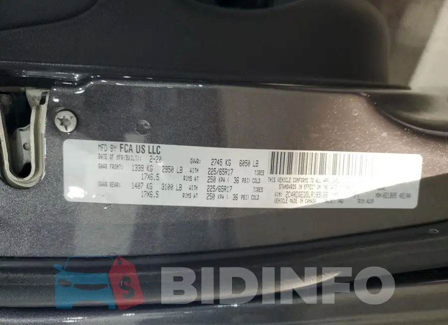 2C4RDGEG5LR189166 Photo# 13