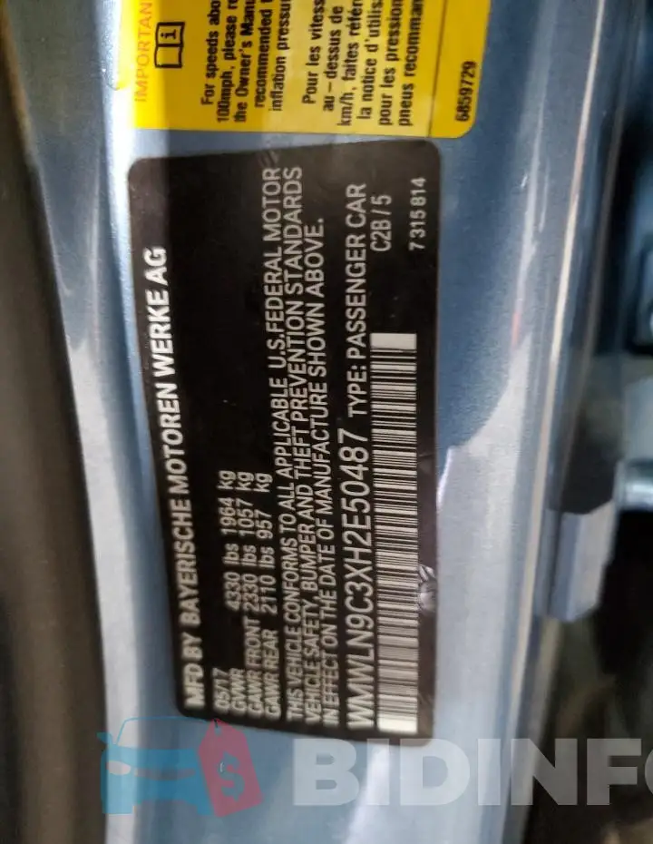 WMWLN9C3XH2E50487 Photo# 12