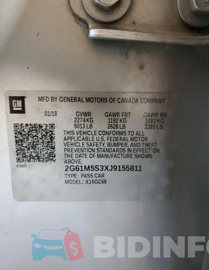 2G61M5S3XJ9155811 Photo# 12