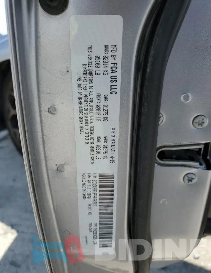 2C3CCABG3FH830212 Photo# 12