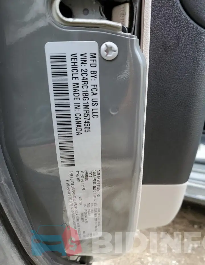 2C4RC1BG1MR574505 Photo# 13