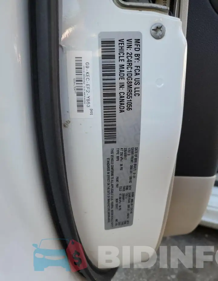2C4RC1DG8MR551056 Photo# 13