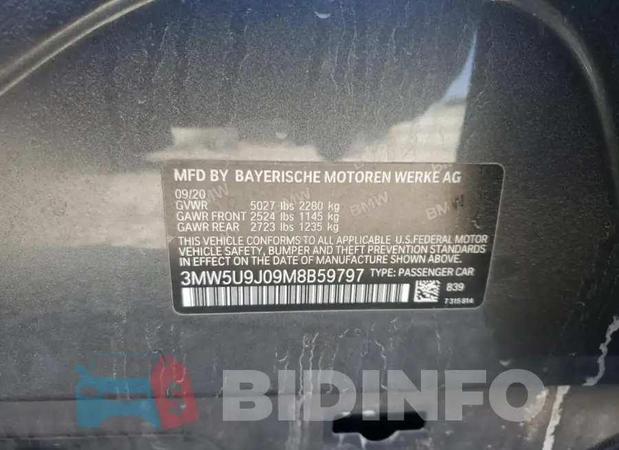 3MW5U9J09M8B59797 Photo# 13