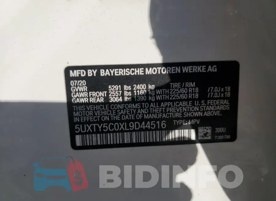 5UXTY5C0XL9D44516 Photo# 13