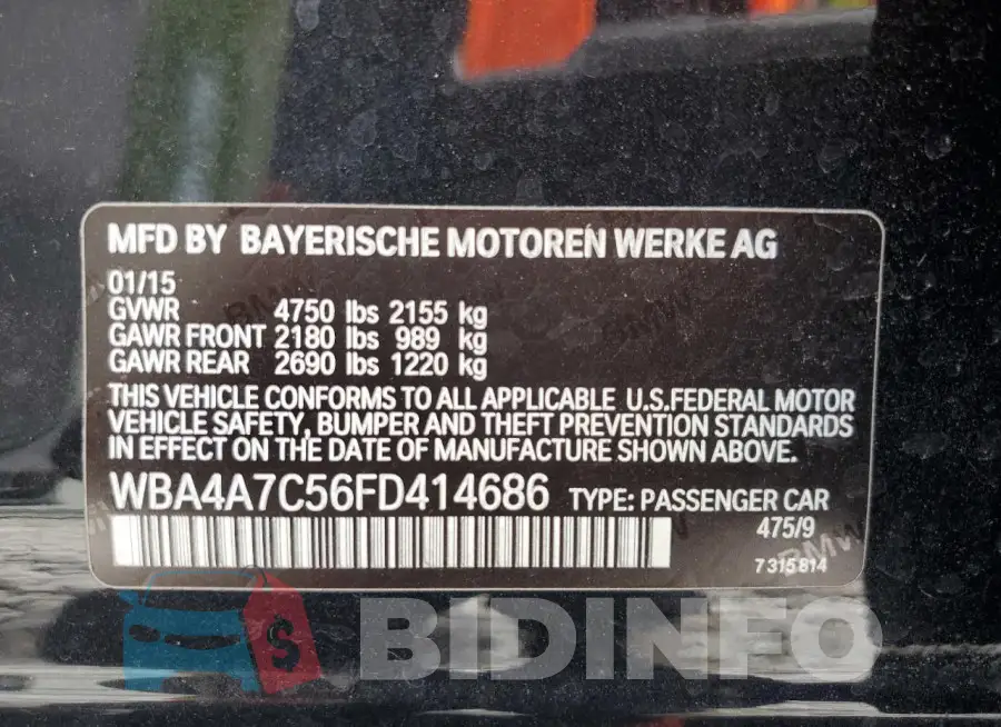 WBA4A7C56FD414686 Photo# 12
