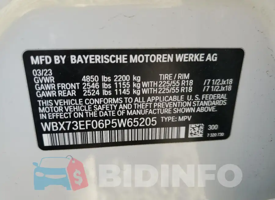 WBX73EF06P5W65205 Photo# 14