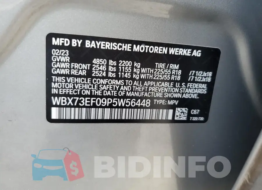 WBX73EF09P5W56448 Photo# 14