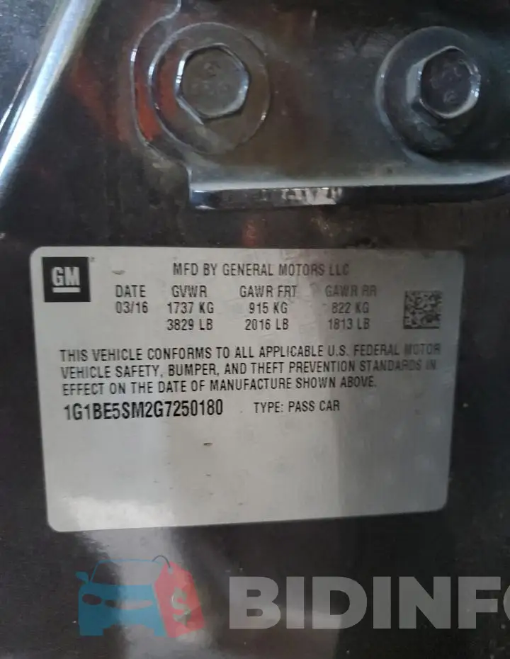 1G1BE5SM2G7250180 Photo# 13