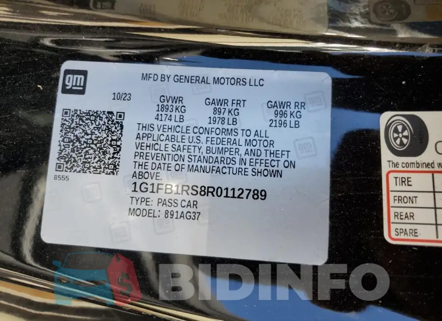 1G1FB1RS8R0112789 Photo# 13
