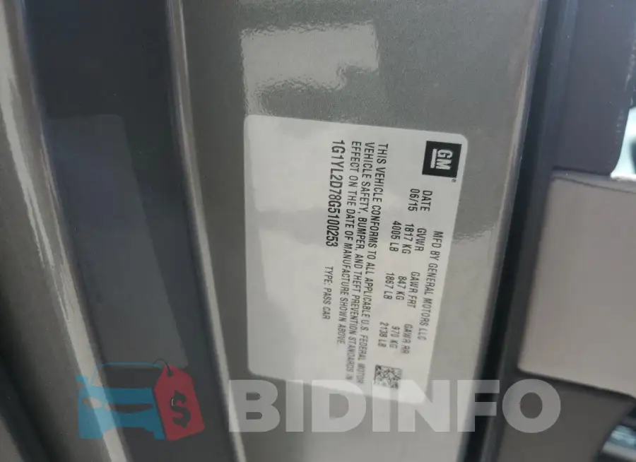 1G1YL2D78G5100253 Photo# 13