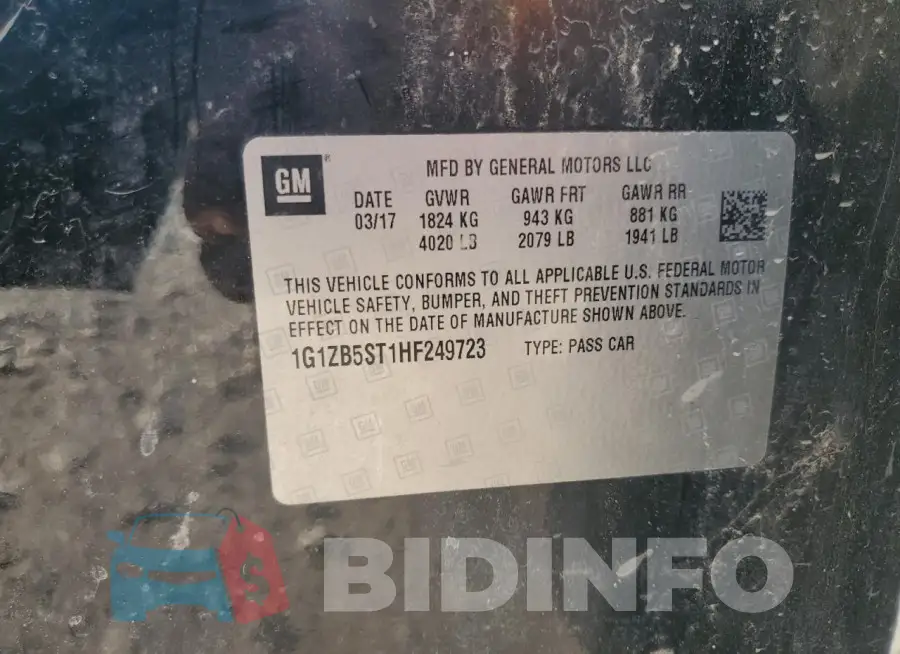 1G1ZB5ST1HF249723 Photo# 13