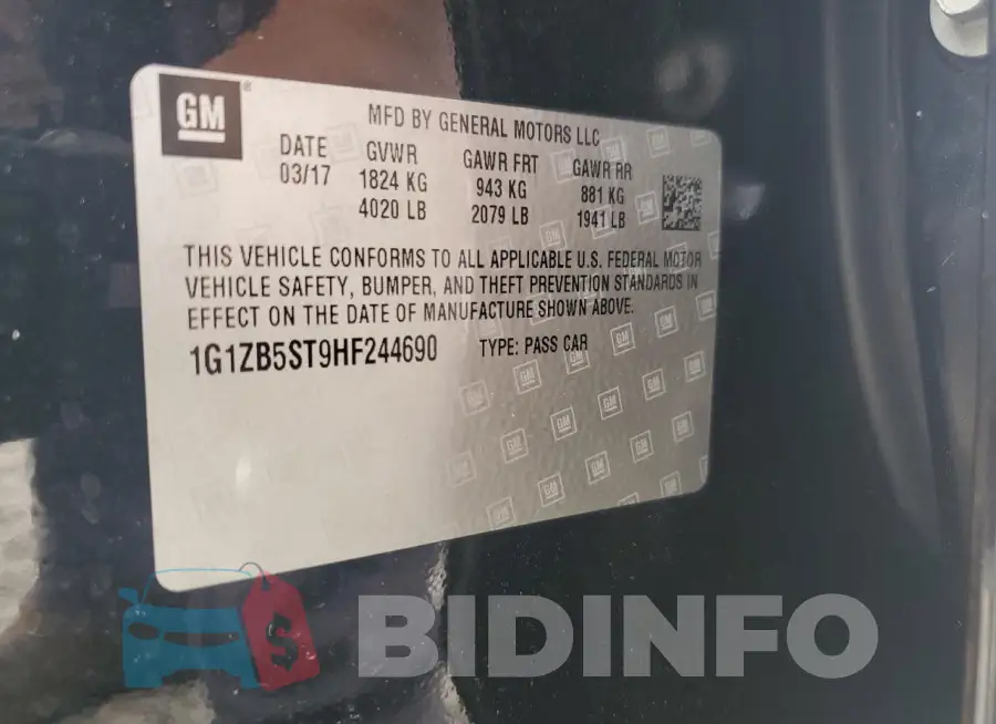 1G1ZB5ST9HF244690 Photo# 12