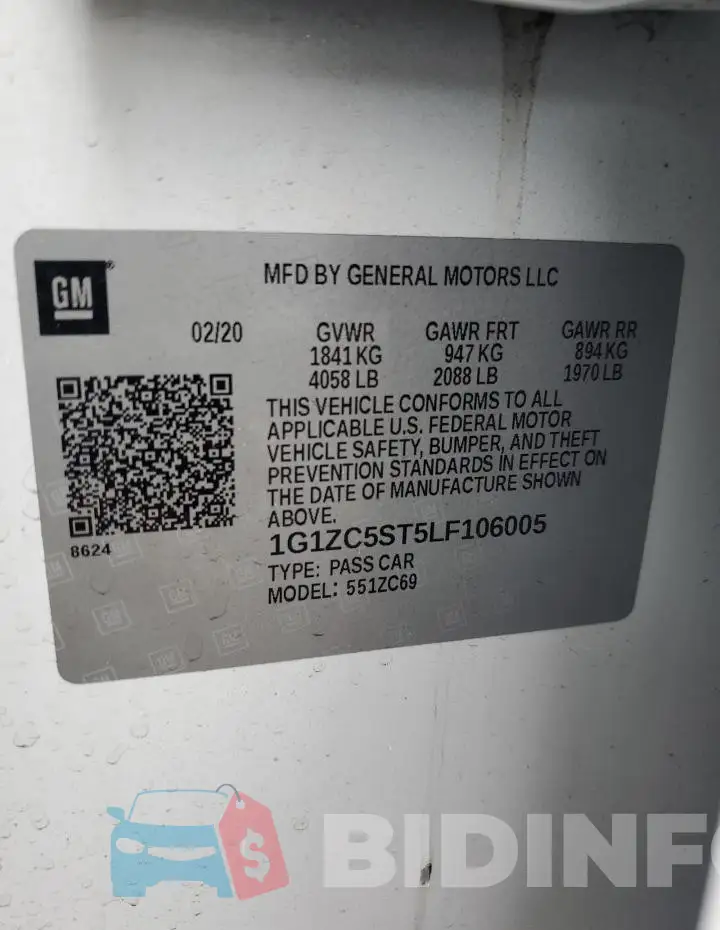 1G1ZC5ST5LF106005 Photo# 13