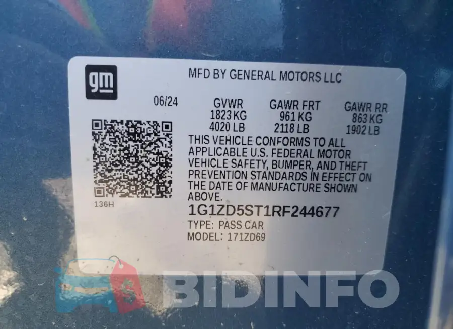 1G1ZD5ST1RF244677 Photo# 13