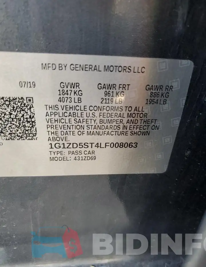 1G1ZD5ST4LF008063 Photo# 12
