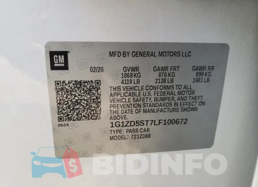 1G1ZD5ST7LF100672 Photo# 13