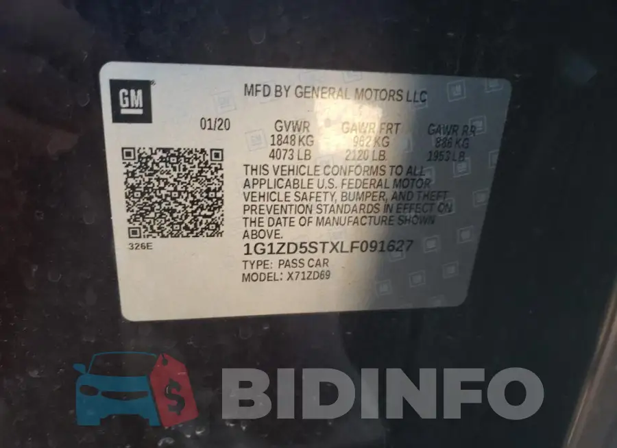 1G1ZD5STXLF091627 Photo# 12