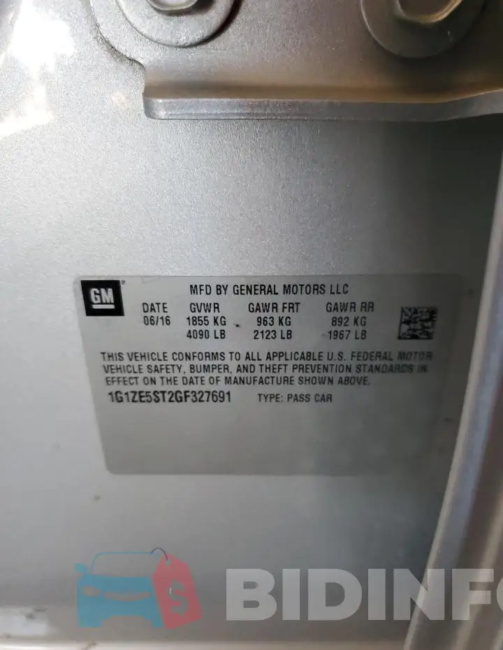 1G1ZE5ST2GF327691 Photo# 12