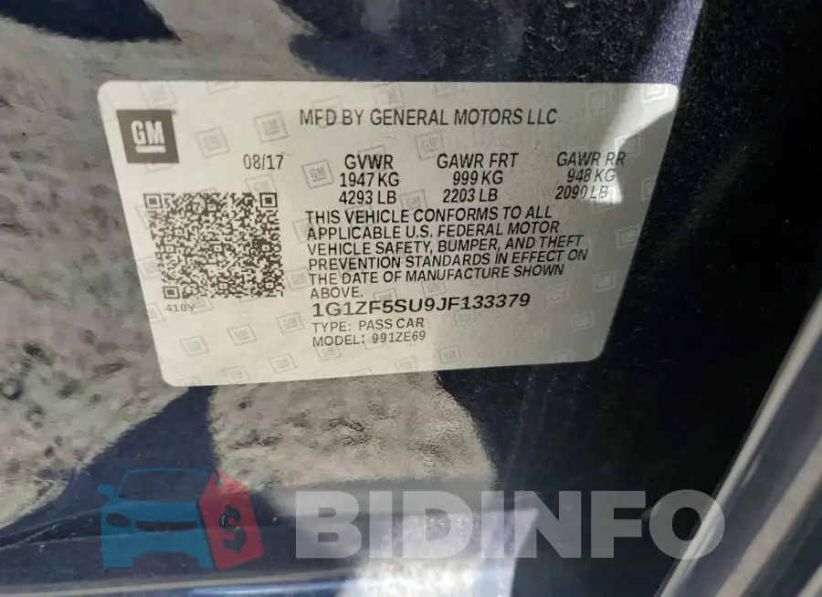 1G1ZF5SU9JF133379 Photo# 12