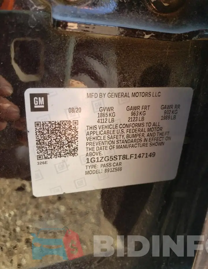1G1ZG5ST8LF147149 Photo# 13