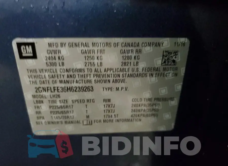 2GNFLFE36H6239263 Photo# 13