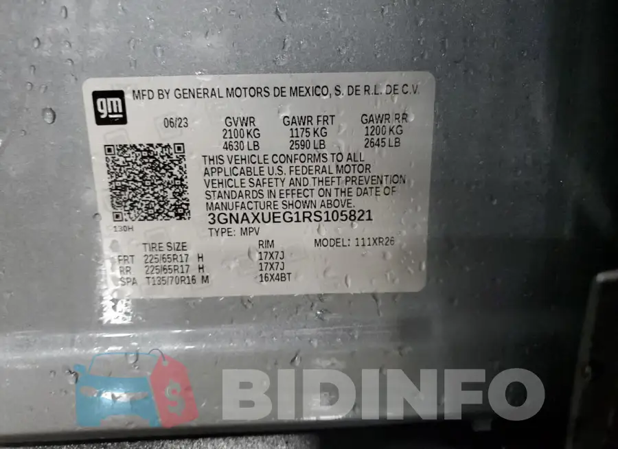 3GNAXUEG1RS105821 Photo# 13