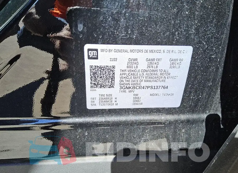 3GNKBCR47PS137764 Photo# 13
