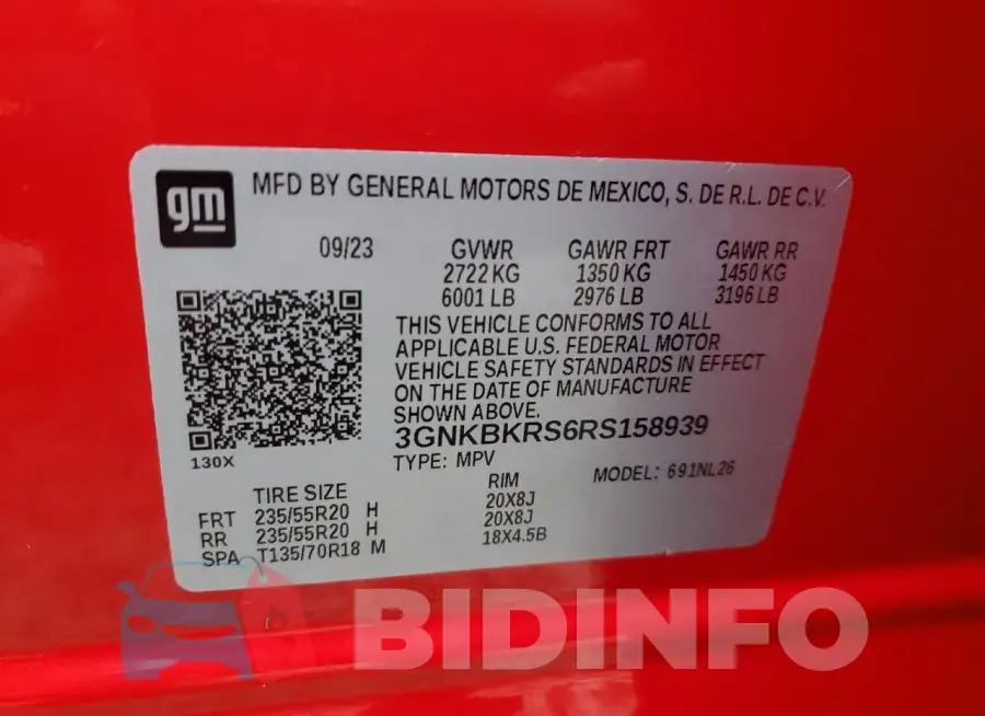 3GNKBKRS6RS158939 Photo# 13