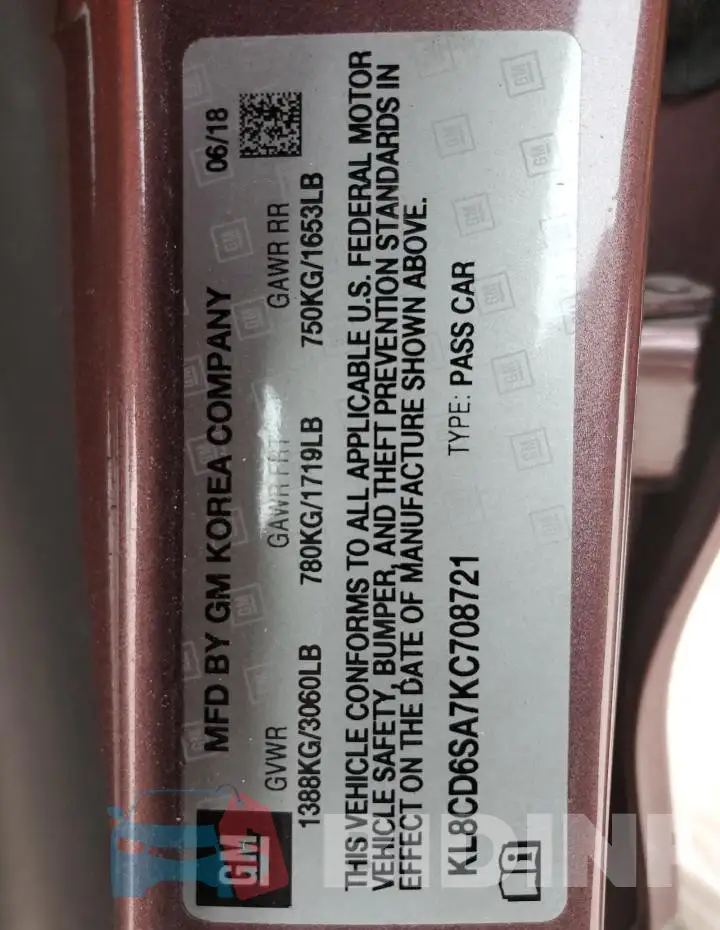 KL8CD6SA7KC708721 Photo# 12