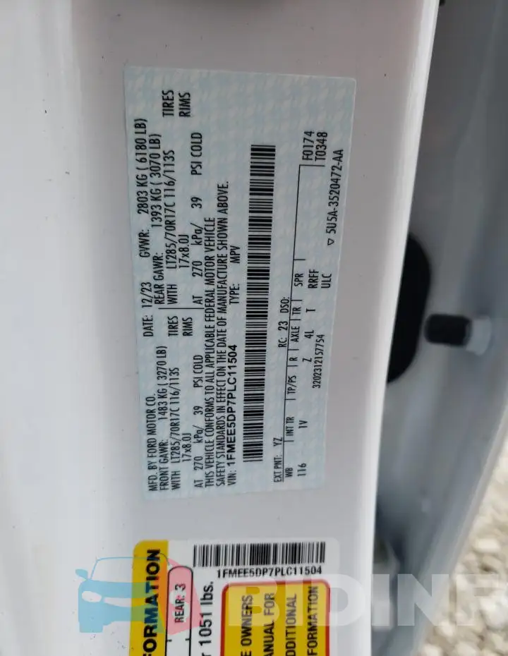 1FMEE5DP7PLC11504 Photo# 14