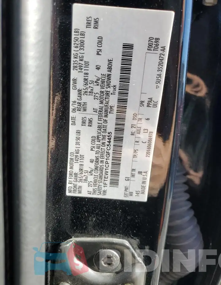 1FTEW1CP1GFC54455 Photo# 12