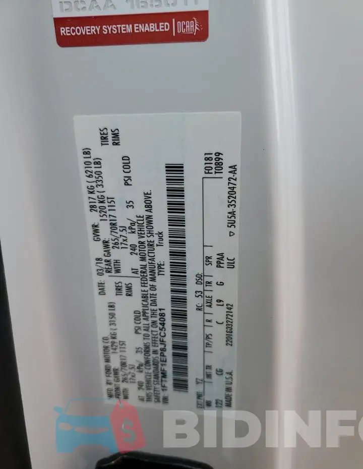 1FTMF1EP8JFC54081 Photo# 12
