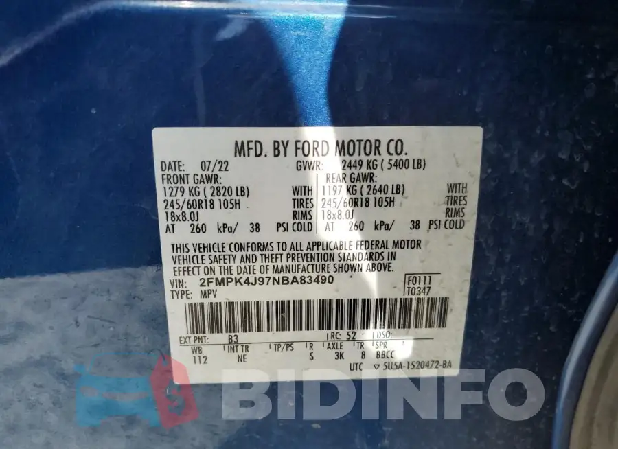 2FMPK4J97NBA83490 Photo# 13